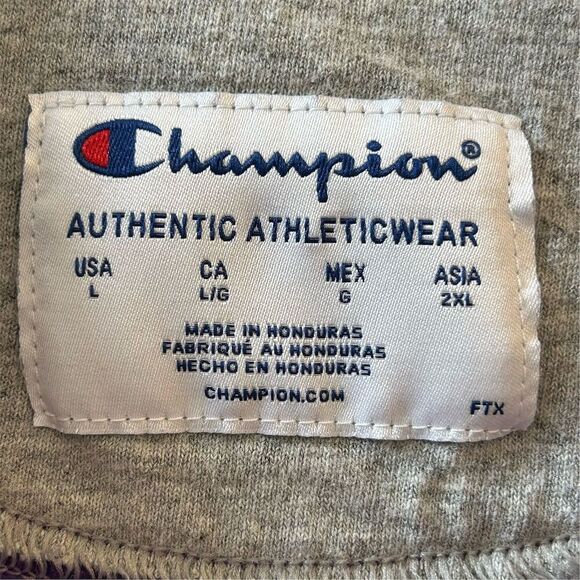 Champion Women's Large Purple Crewneck Sweatshirt Spell Out Logo - Picture 12 of 16